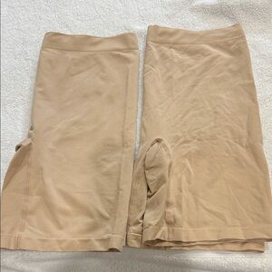 Ellen Tracy Nude/Tan Shapewear Shorts - Pair